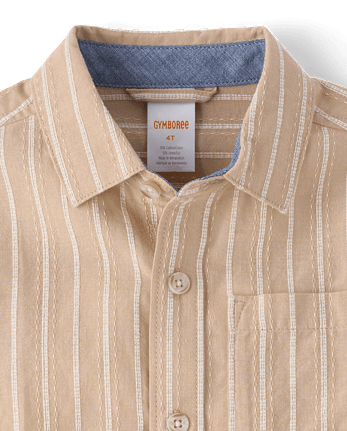 Boys Striped Linen-Blend 2-Piece Outfit Set - Linen Edit