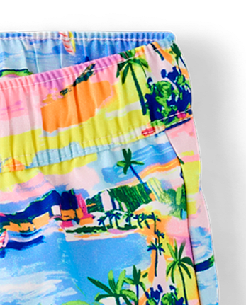 Boys Vacation Postcard 2-Piece Swim Set - Swim Shop