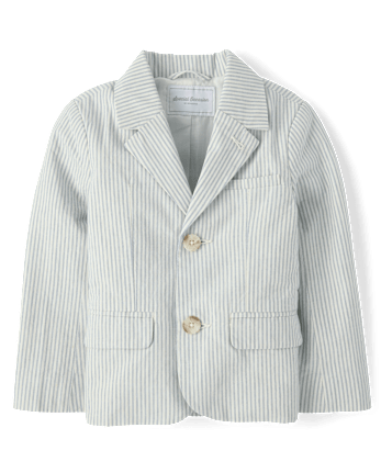Boys Striped Linen-Blend 4-Piece Suit - Special Occasions