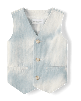 Boys Striped Linen-Blend 4-Piece Suit - Special Occasions