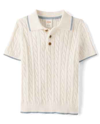 Boys Cable Knit 2-Piece Outfit Set - Enchanted Garden