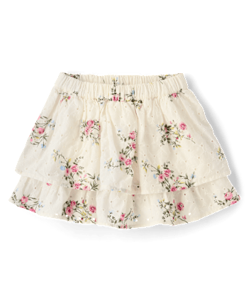 Girls Applique Crochet Bunny 2-Piece Outfit Set - Enchanted Garden