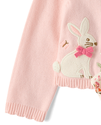 Baby Girls Applique Bunny 2-Piece Outfit Set - Enchanted Garden