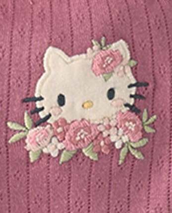 Baby Girls Hello Kitty® Floral Toile 6- Piece Outfit Set