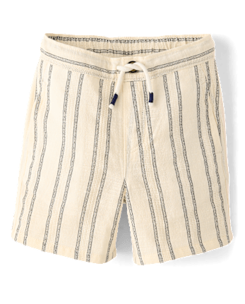 Boys Striped Textured 2-Piece Outfit Set - Driftwood Bay
