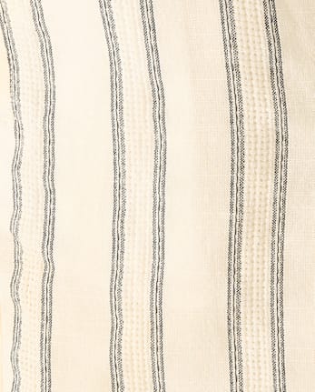 Boys Striped Textured 2-Piece Outfit Set - Driftwood Bay