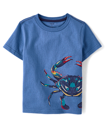 Boys Embroidered Sea Creature Top 2-Pack - Driftwood Bay