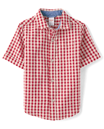 Boys Gingham 2-Piece Outfit Set - Nantucket Charm