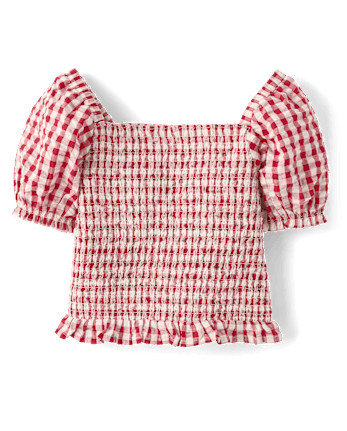 Girls Gingham Seersucker 2-Piece Outfit Set - Nantucket Charm