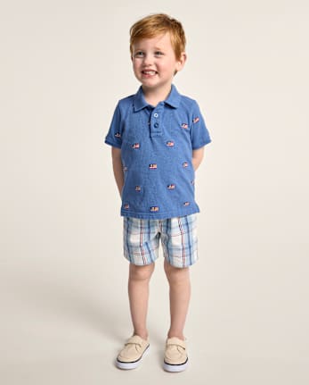 Boys Plaid 2-Piece Outfit Set - Nantucket Charm