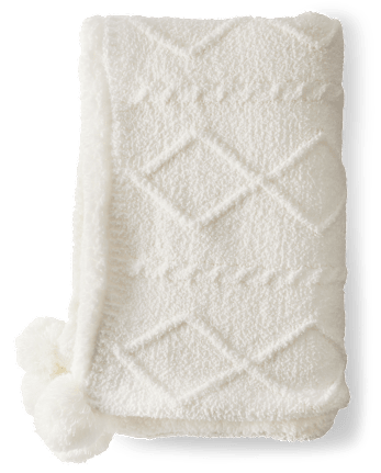 Adult Cable Knit Cozy Blanket