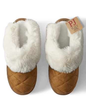 Womens Quilted Slide Slippers
