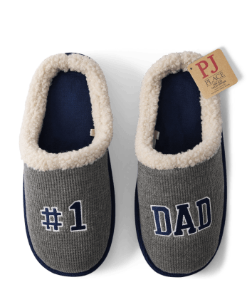 Mens Number 1 Dad Slippers