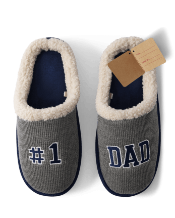 Mens Number 1 Dad Slippers