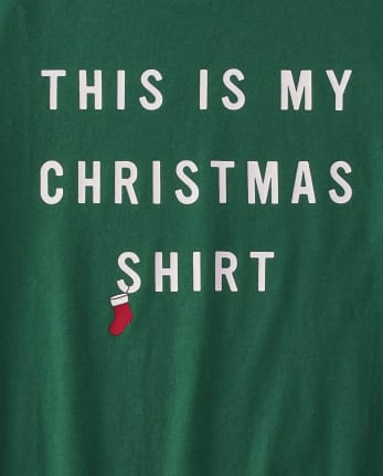 Camiseta para dormir unisex con estampado navideño para adultos