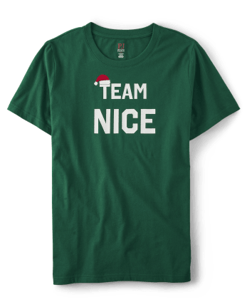 Camiseta para dormir unisex con estampado navideño para adultos