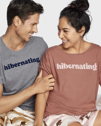 Camiseta para dormir con estampado gráfico para hombre
