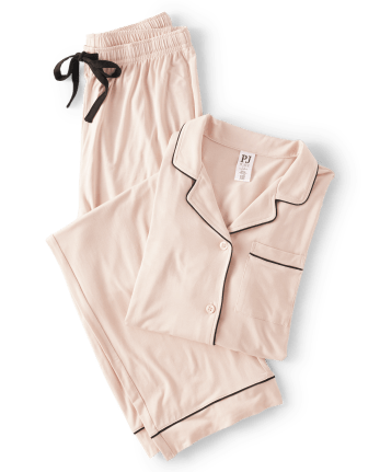 Womens Modal Pajama Top And Pants Set