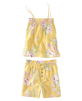 Womens Floral Pajama Set