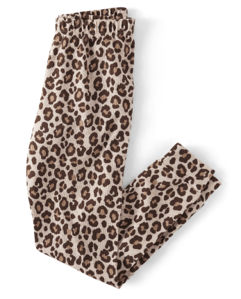Womens Leopard Thermal Pajama Pants
