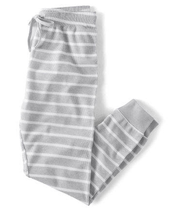 Mens Striped Thermal Pajama Pants