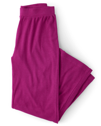 Pantalones de pijama de tobillo acanalado para mujer