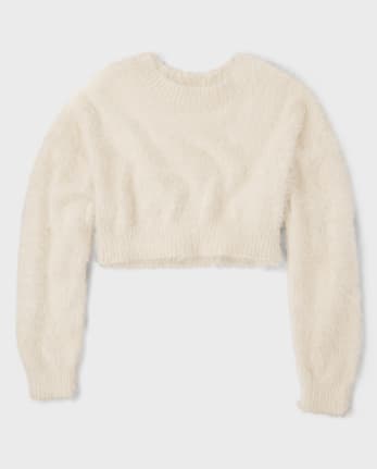 Girls Eyelash Cropped Sweater