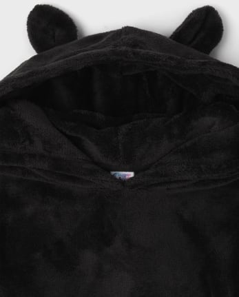 Pijama de forro polar acogedor con estampado de leopardo arcoíris para niñas Tween