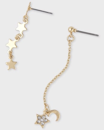Tween Girls Celestial Earrings 4-Pack