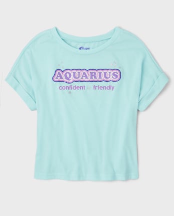 Aquarius Zodiac Pajama Tee
