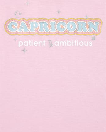 Girls Capricorn Zodiac Pajama Tee