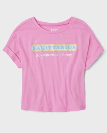 Tween Girls Sagittarius Zodiac Pajama Tee