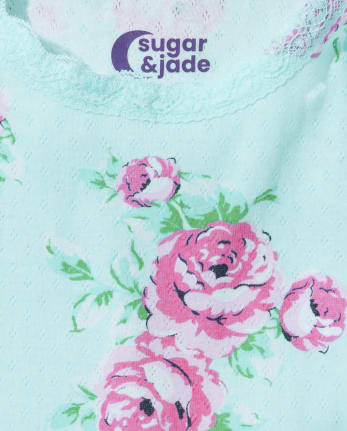 Tween Girls Floral Cotton Pajamas