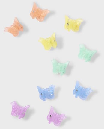 Tween Girls Butterfly Hair Clip 10-Pack