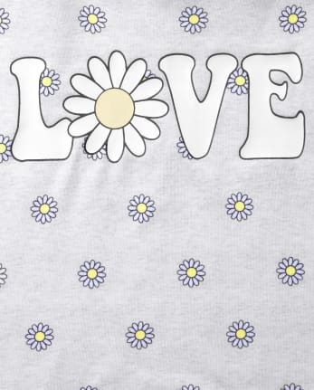 Tween Girls Daisy French Terry Pajamas