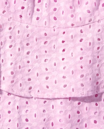 Tween Girls Eyelet Tiered Skirt