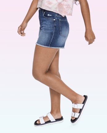 Tween Girls Denim Girlfriend Shorts