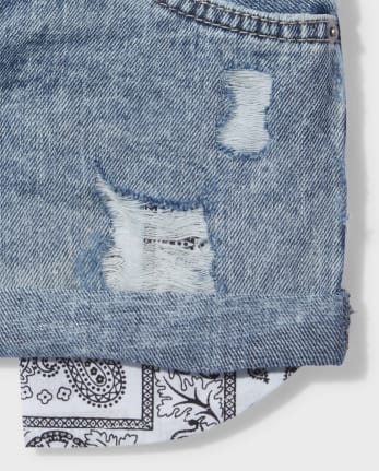 Tween Girls Denim Shortie Shorts