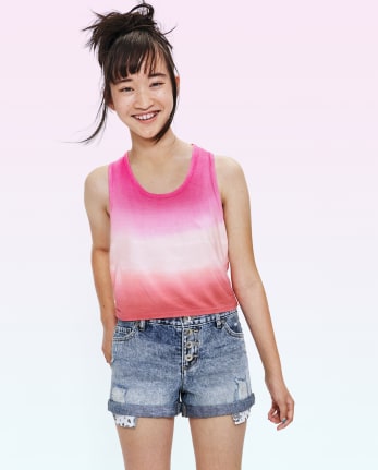 Tween Girls Denim Shortie Shorts