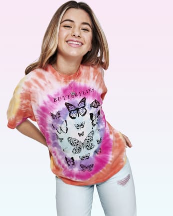 Tween Girls Tie Dye Oversized Tee