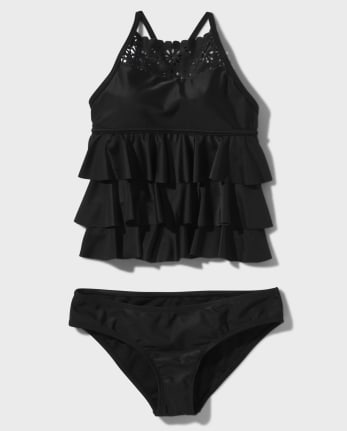Tween Girls Ruffle Tankini Swimsuit