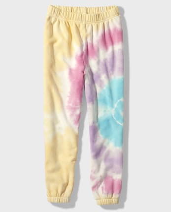 Pantalones tipo jogging con efecto tie-dye para niñas Tween