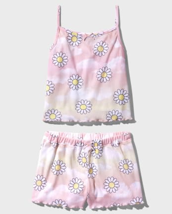 Pijama de canalé para niñas Tween Daisy