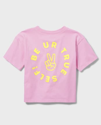 Camiseta cuadrada con logo de Tween Girls