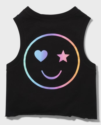 Camiseta sin mangas ajustada con logo de Tween Girls