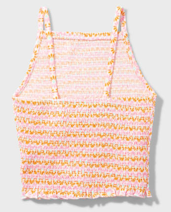 Conjunto de falda y camiseta sin mangas fruncidos