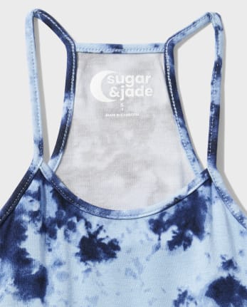 Tween Girls Print Peplum Tank Top