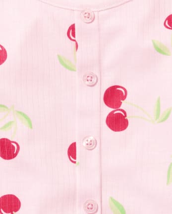 Girls Cherry Pajama Set
