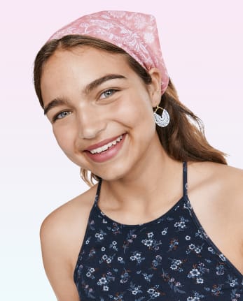 Paquete de 2 pañuelos para el cabello para niñas preadolescentes