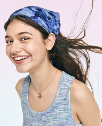 Paquete de 2 pañuelos para el cabello para niñas preadolescentes
